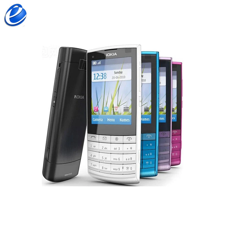 Разблокированный мобильный телефон nokia X3-02, 5 цветов, Wifi, Bluetooth, камера 5 Мп, дешевый телефон nokia
