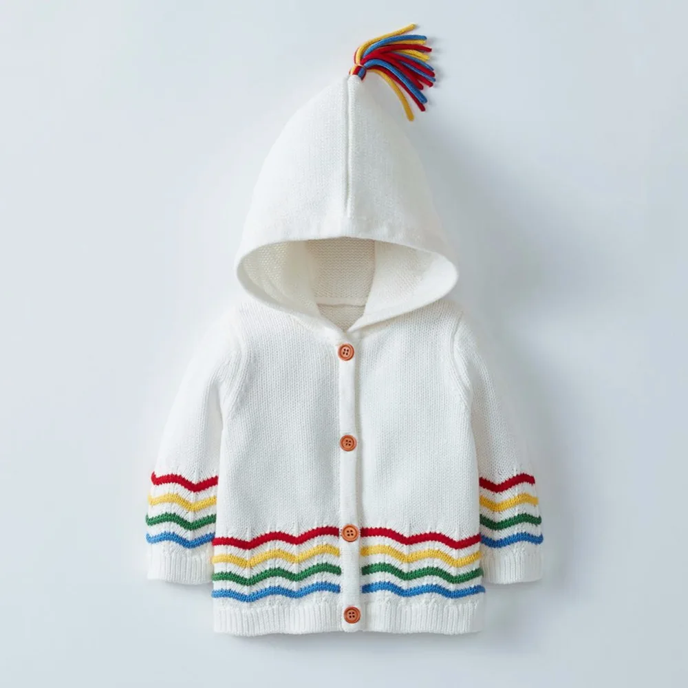 Autumn Baby Sweaters for Girls Cardigan Winter Warm Toddler Boys Knitted Tops Long Sleeve Newborn Infant Jacket Children Clothes