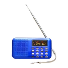 Mini radio fm altavoz digitale portatile usb sd micro tf mp3 music card lettore azul