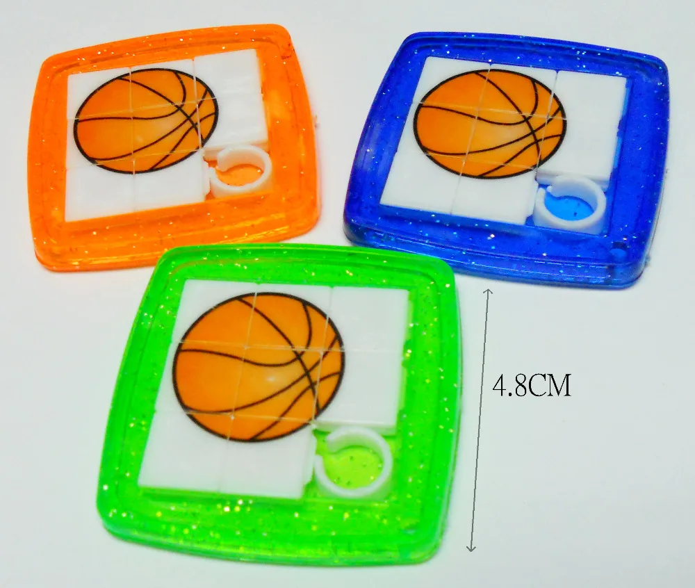 

8 basketball 417-2 SLIDER PUZZLE Vintage Favour Pinata SchoolBag Filler Loot Gag Birthday Party Favors Gift Novelty Prize carniv