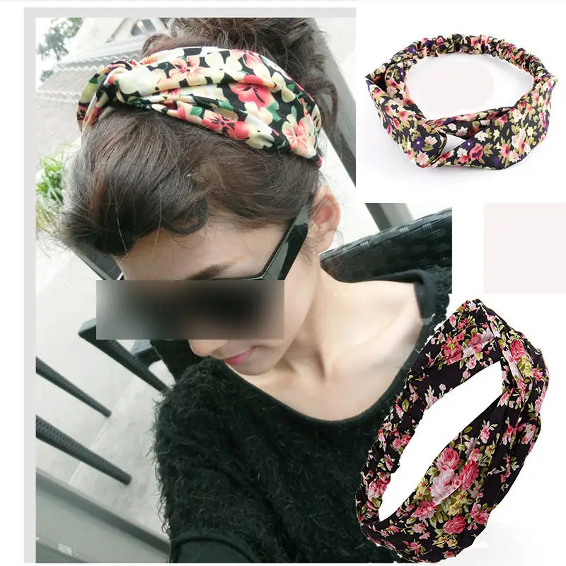 Fashion Women/'s Turban Twist Knot Head Wrap Headband Twisted Knotted Hair Band