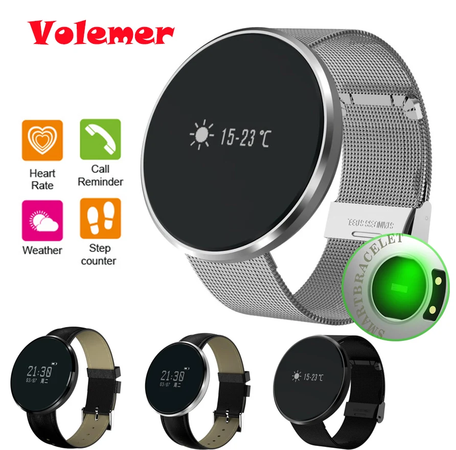 

Volemer M88S Smart Bracelet Watch OLED Touch Screen Blood Pressure Heart Rate Sport Waterproof weather Smart band Wristband Hot