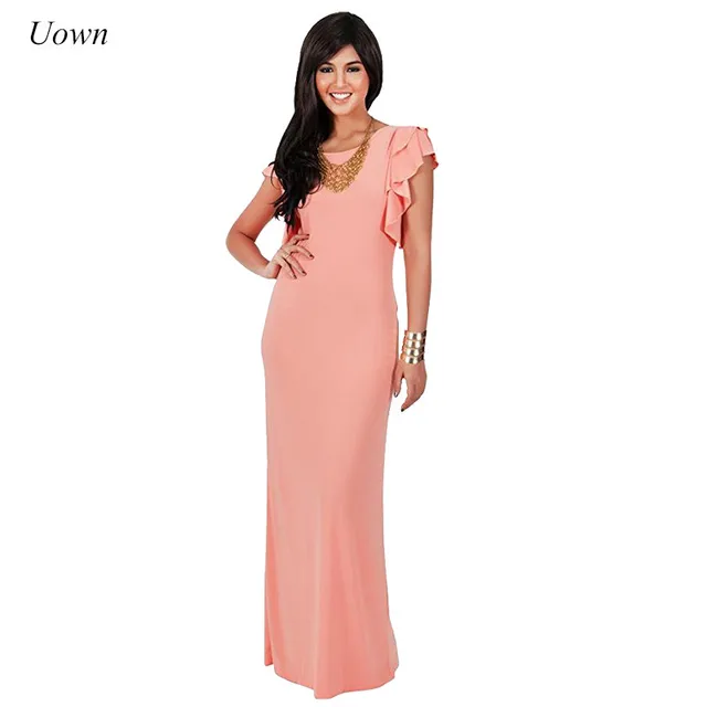 2017 New Style Trendy Women Casual Summer Long Dresses Cute Girls Solid Round Neck Short Sleeve 2017 New Style Trendy Women Casual Summer Long Dresses Cute Girls Solid Round Neck Short Sleeve