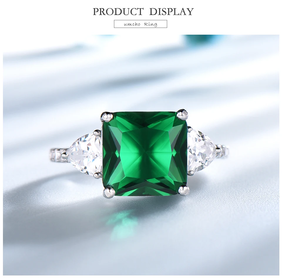 UMCHO Emerald   rings for women NUJ092E-1 -pc (3)