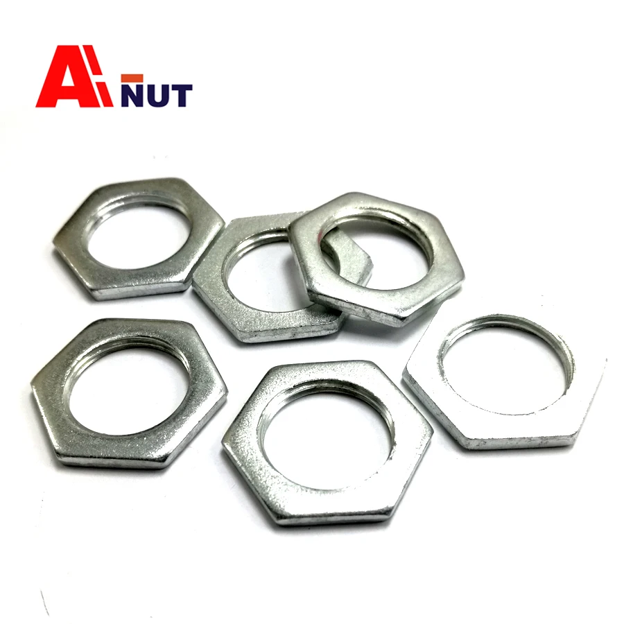 hexagon thin nuts , M6 M24 carbon steel fine thread thin nutin Nuts
