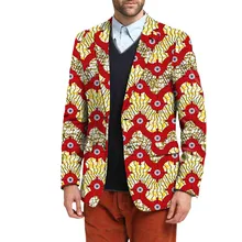 Африканских человека костюм с принтом куртки одежда в африканском стиле праздничные блейзеры для вечерние настроить африканских человека пиджаки Костюмы костюм
