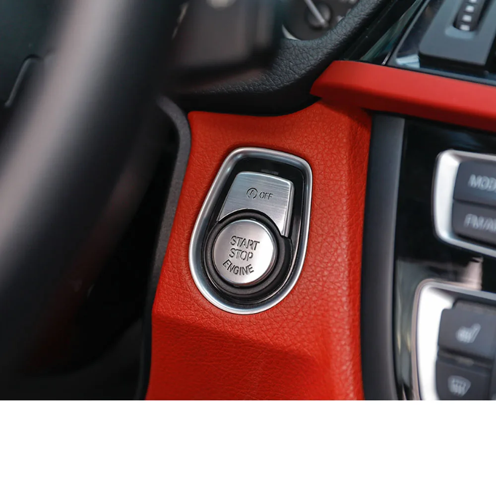 Aluminium Alloy ENGINE START STOP Switch Button Trim Covers For bmw F30 F34 F10 F20 x1