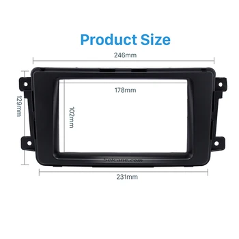 

Seicane Car Radio 2Din Fascia Dash DVD Player Installation Trim Panel Face Plate Kit Frame Mount For Mazda CX-9 2009 Refit Kit