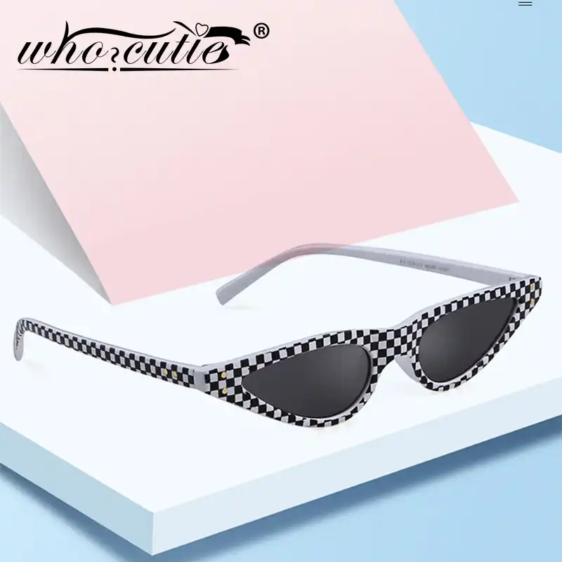 checkered glasses frames