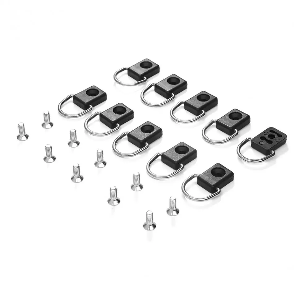 Каяк D Ring 10 шт Черный установочный рыболовный такелаж комплект для Тарзанки