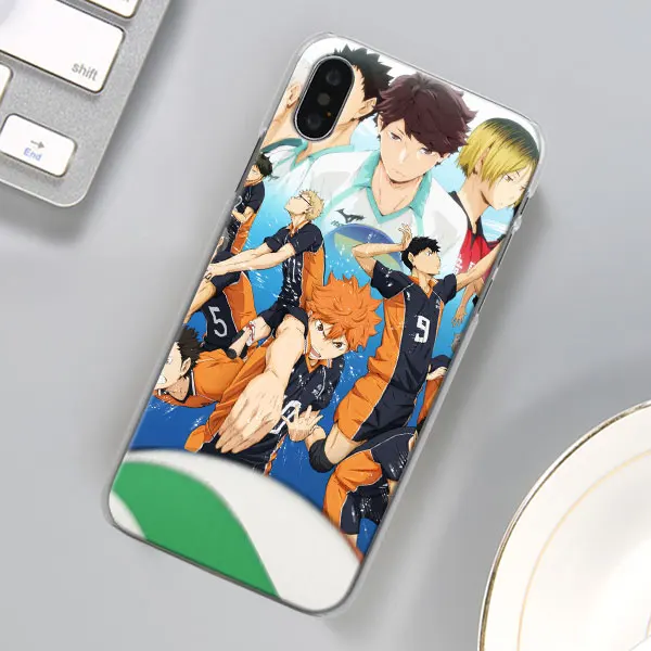 Аниме Haikyuu чехол для телефона для Apple iPhone X XR 7 8 Plus 6 6s Plus XS MAX 11 Pro Max SE чехол для телефона Coque - Цвет: 09