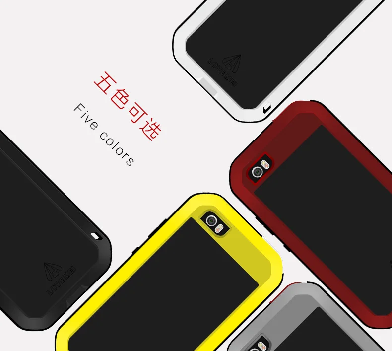 

LOVE MEI Aluminum Metal Case For Xiaomi Mi 5 Cover Powerful Armor Shockproof Life Waterproof Case For Xiaomi 5