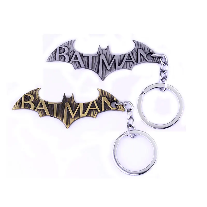 Fashion Metal Jewelry Movie Series The Avengers Superhero Batman Keychain Chaveiro Big Bat Shape Key Ring | Украшения и