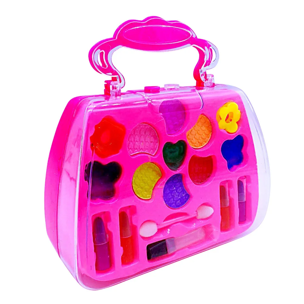 Дети девочка набор инструментов для макияжа чемодан косметический ролевые игры набор принцесса игрушка подарок AN88
