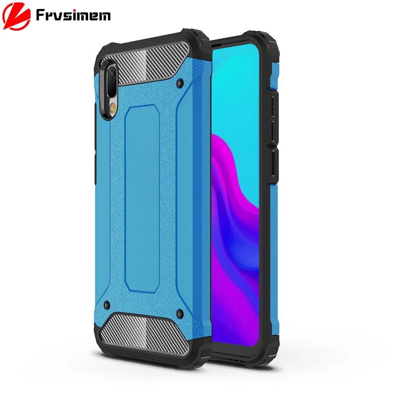 

2 in 1 Shockproof Case For Huawei Y6 Pro 2019 Y6 Prime 2019 Y6 2019 Case Armor Slim Hard PC + Silicone Mobile Phone Rugged Cover