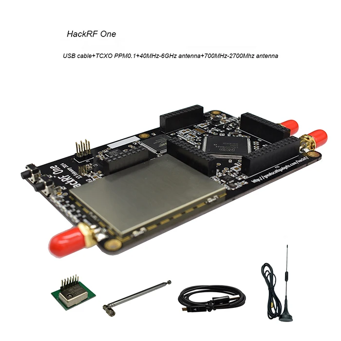 HackRF одно программное обеспечение определенная радио платформа макетная плата 1 МГц до 6 ГГц RTL SDR демонстрационная плата ключ приемник Ham Радио C5-002 - Цвет: USB TCXO antenna 2
