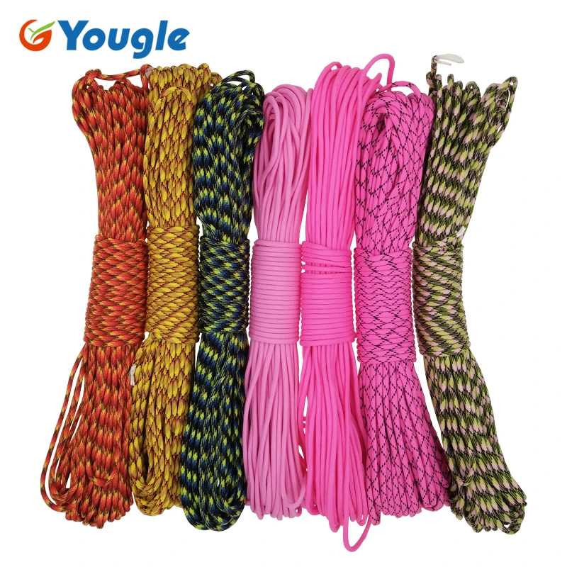 YOUGLE Paracord 550 Parachute Cord Lanyard Rope Mil Spec Type III 7