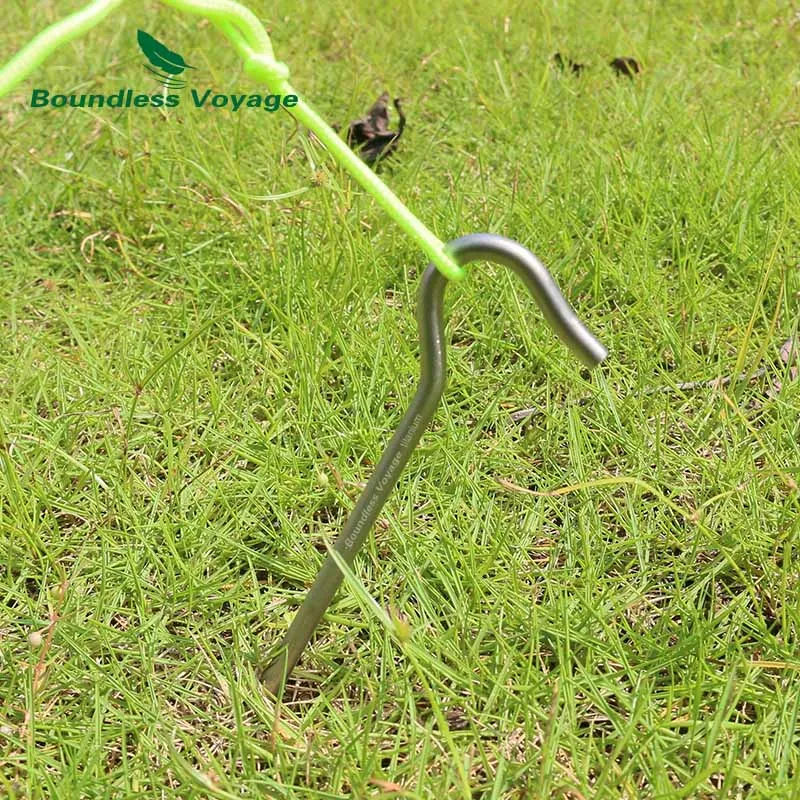 Piquets de Tente en Titane Clous de Camping Piquets de Tente Robustes Accessoires de Sol Dur