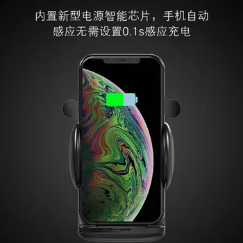 

New QI wireless charging for iPhone XR xs max X infrared fast sensor mobile wireless charging bracket for samsung S10 s9 s8 plus