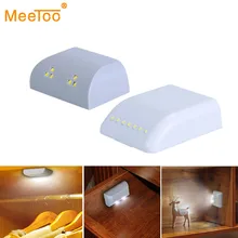Pil LED gece lambası PIR kızılötesi hareket sensörlü ışık mutfak iç menteşe çekmece dolap dolap dolap dolap altı ışığı