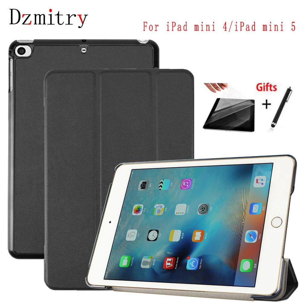 

Case for New iPad Mini 5 mini 4 magnetic Smart Cover ipad mini 2019 Tablet protective cases+film+PenNot For iPad mini 1 2 3