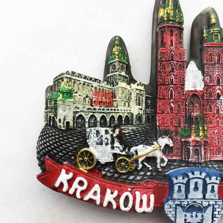Личи жизнь Польша Краковская церковь Мария магнит на холодильник знаменитый