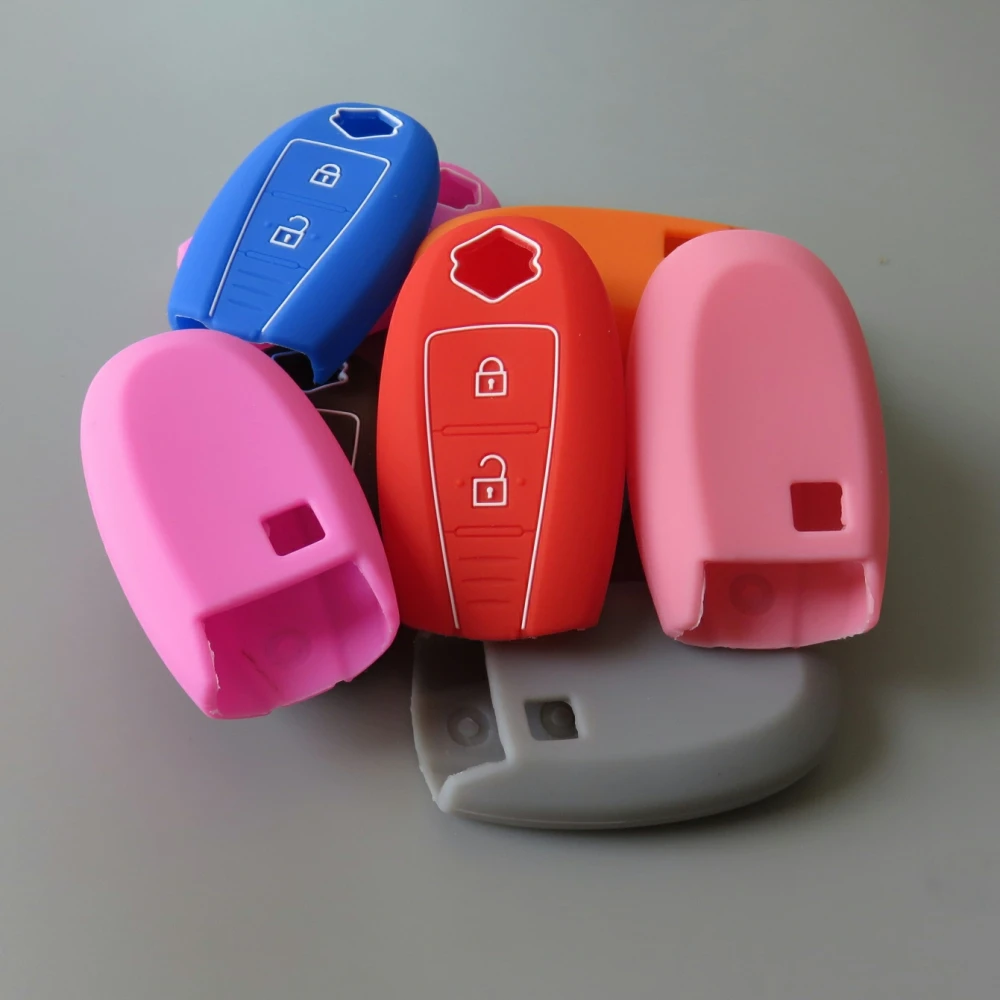 

Cocolockey Silicone 3 Button Smart Remote Key Case Fob Cover Holder for Suzuki /SX4 /Kizashi No Logo