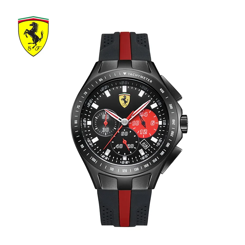 SCUDERIA FERRARI Brands 2018 New Watch Men's Sports Fashion Waterproof Chronograph Male Quartz Watch Orologi Da Uomo 0830023