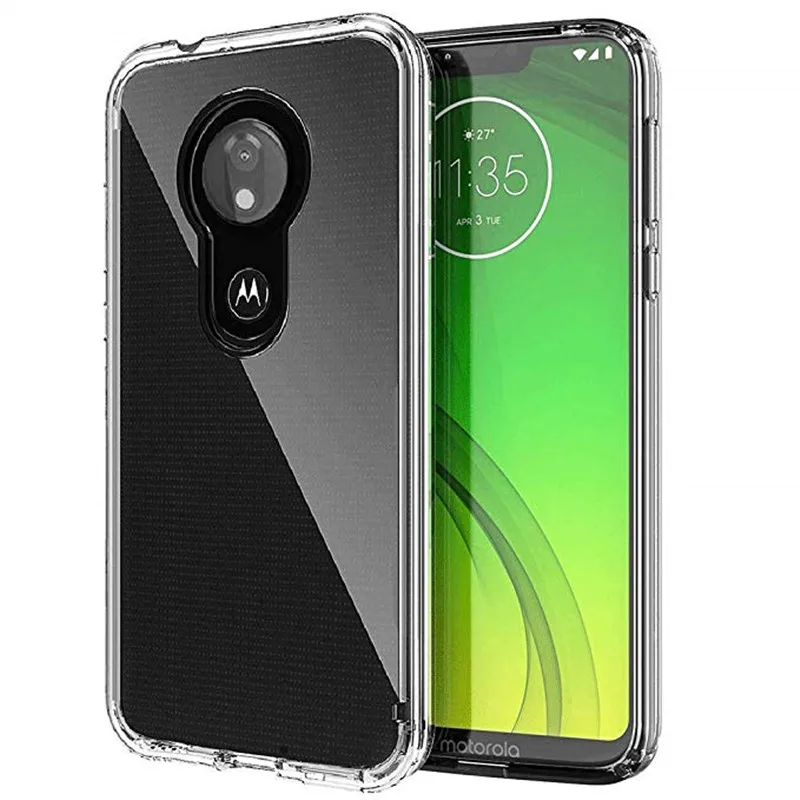 Мягкие чехлы для Motorola Moto G7 Power Ультратонкий Прозрачный мягкий силиконовый чехол