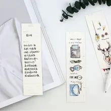 30 шт./кор. модную жизнь бумажные закладки книжные держатели сообщение карты детей кавайные канцелярские школьные уп подарки для детей