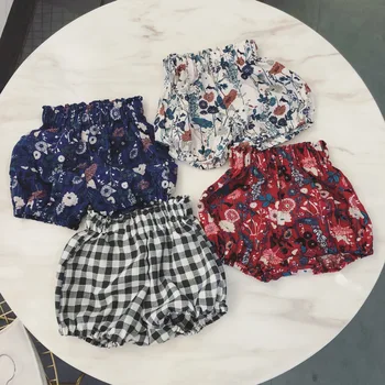 

The Summer Girls Shorts Of 2018 Children Foreign Trade Pp Small Baby Pants Virgin Korean Female Floral Shorts Kids