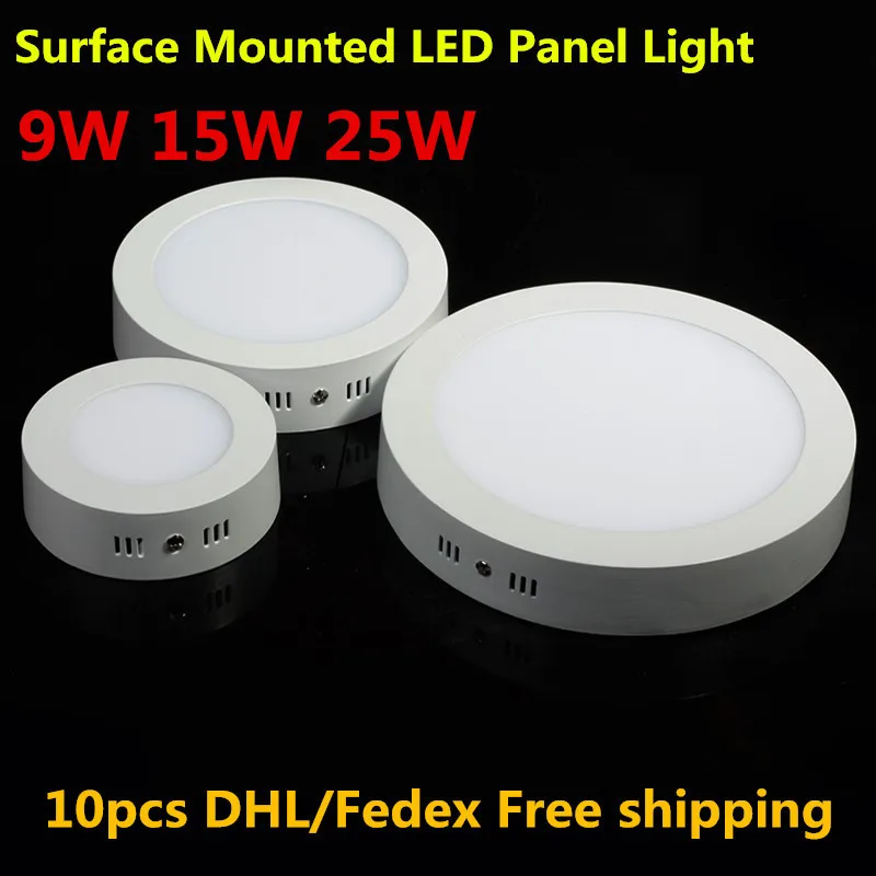 

No Cutting LED Ceiling Light 25W Surface Mounted LED Panel Down Light with driver CE&RoHs DHL/Fedex Free Shipping