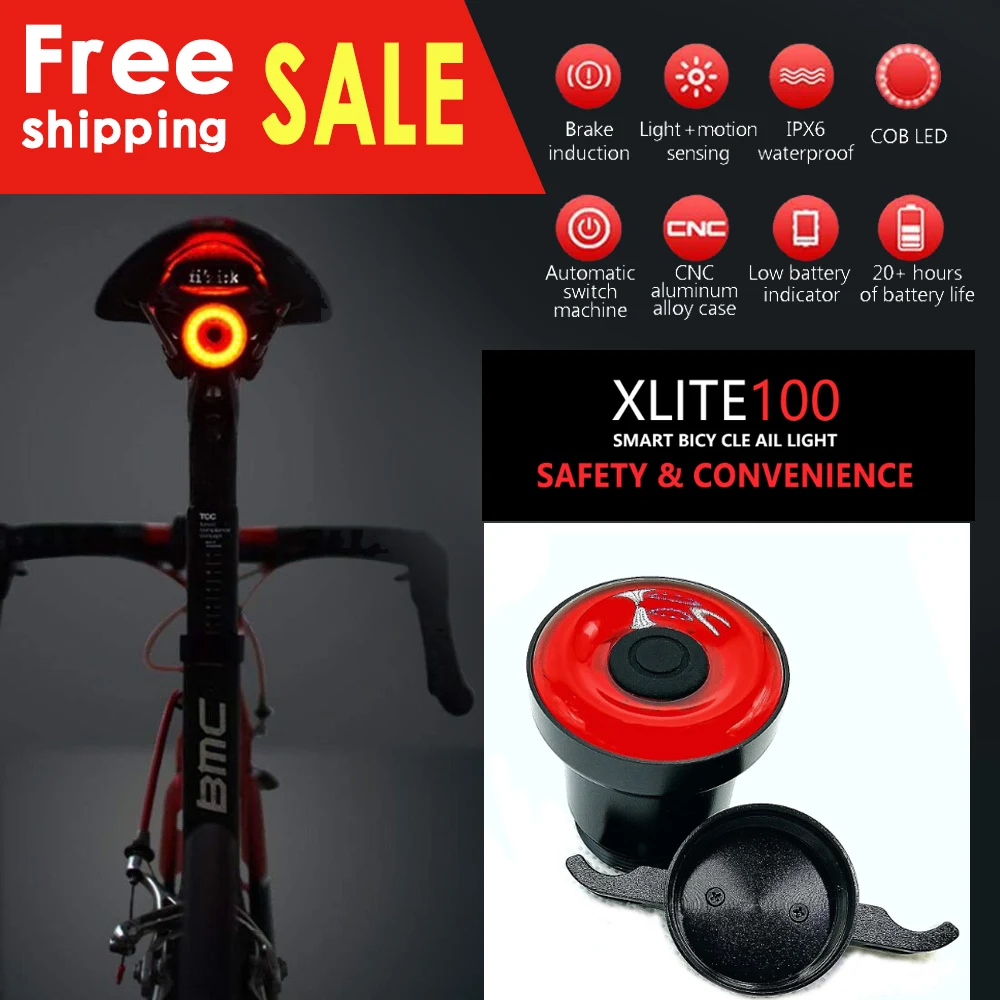 

Bicycle Light xlite100 Front and Bike Tail Light Set Ultra BrightNight Bicycle Flashlight Bike Tail Light Ultra Bright