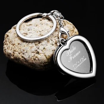 

1PC Metal Alloy Insert Photo Picture Frame Keyring Keychain Fob Love Crafty Gift Fashion Creative love keychain key ring