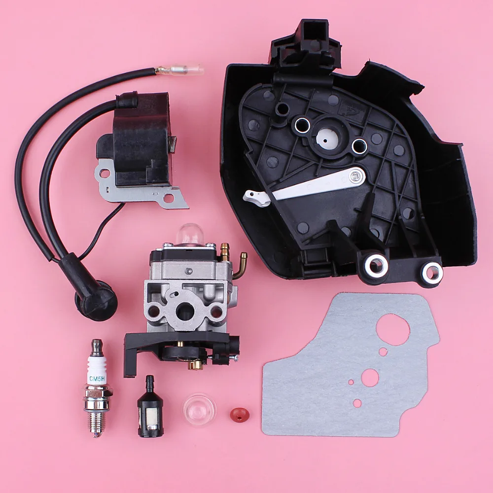 Carburetor Ignition Coil Air Filter Cover Gasket Kit For Honda GX35 GX 35 4 Stroke Small Lawn Mower Engine Motor Part Carburetor Ignition Coil Air Filter Cover Gasket Kit For Honda GX35 GX 35 4 Stroke Small Lawn Mower Engine Motor Part
