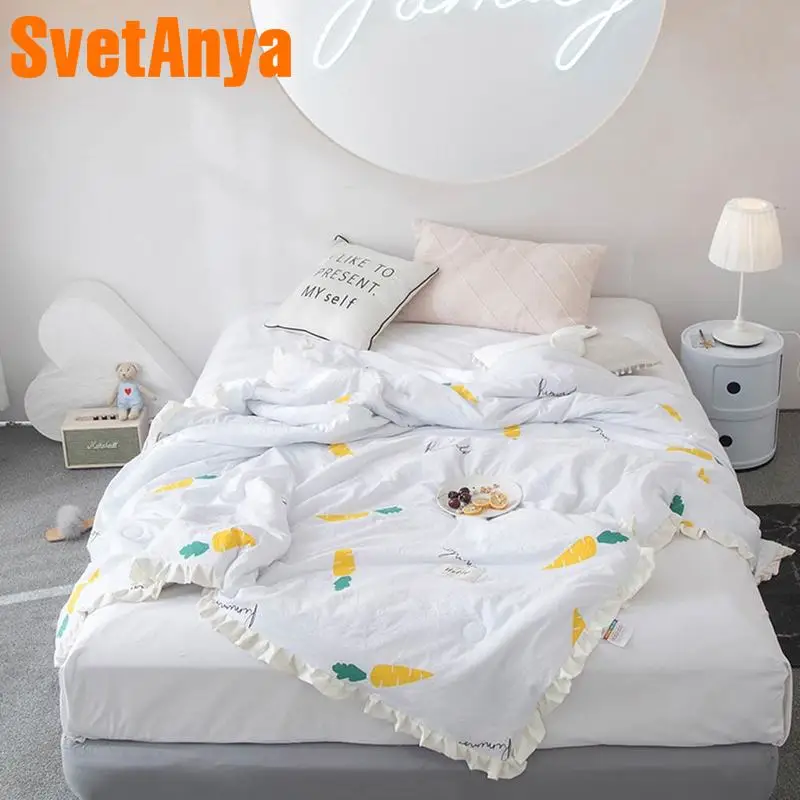 

Svetanya New Blankets thin quilted Quilt 150x200cm 200x230cm Throws Plaid