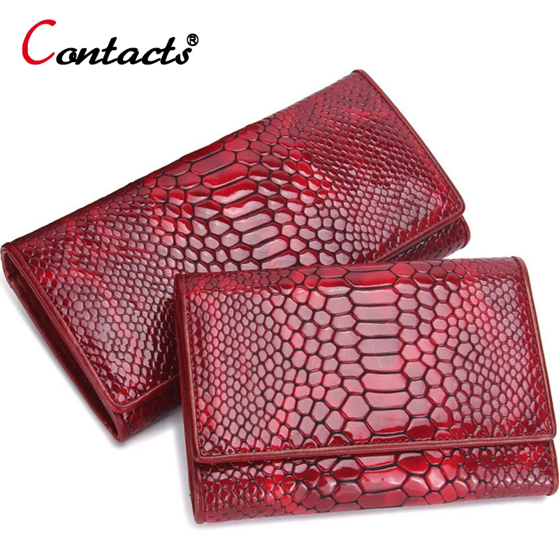 CONTACT S Genuine Leather women Wallet female clutch bag ladies coin money purse Alligator card holder