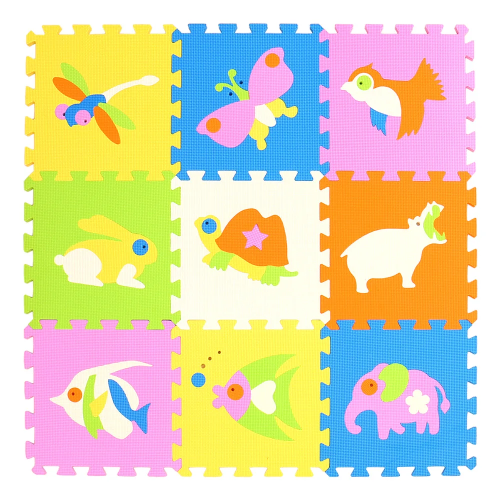 9pcs 30x30cm Eva Foam Puzzle Mat For Children Waterproof Soft Educational  Gym Playmat Kids Rug Puzzle Carpet Tapete Bebe - Play Mats - AliExpress