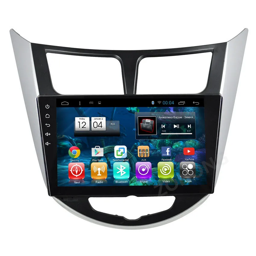 Discount PIP Octa Core 2+32Gb for Hyundai Solaris Accent CAR radio multimedia video player CAR gps navigation Android 8.1 autoradio WIFI 27