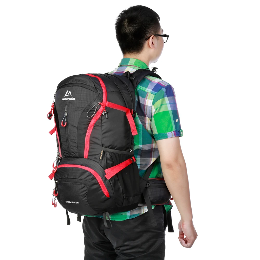 

Maleroads 40L Outdoor Sports Hiking Backpack Water-Resistant Nylon Bag Mountaineering Camping Traveling Bags