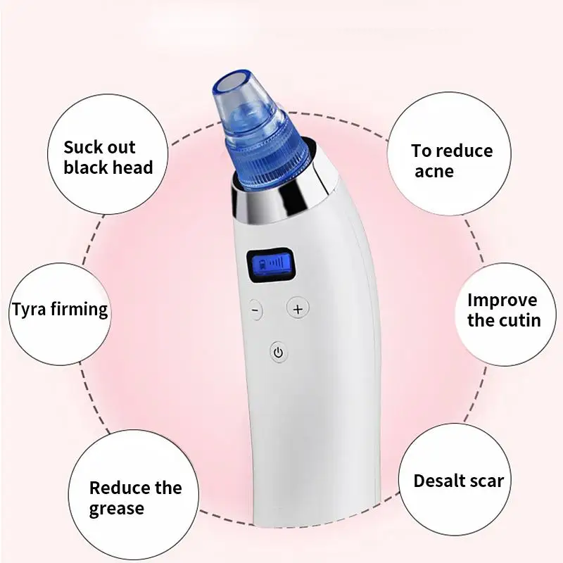 

BellyLady Electric Blackhead Vacuum Remover Suction Acne Pimple Removal Machine Face Cleaning Blackhead Remover Device