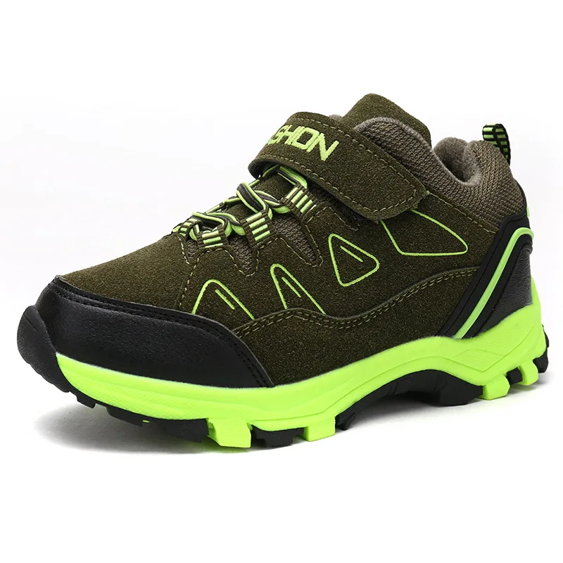 Brand New Winter New Children's Cotton Shoes Leather Boys Snow Warm Fur