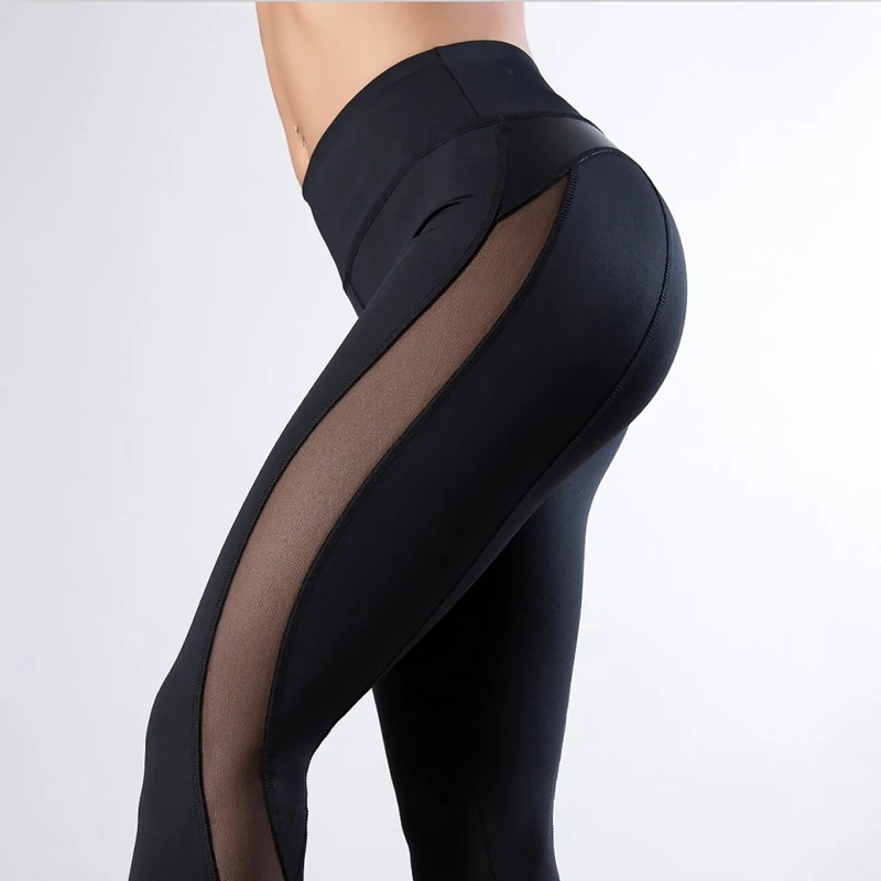 tiktok leggings 2020 New Leggings Women Pants Push Up Fitness Breathable Leggins High Waist Mesh Pants Female Seamless Slim Workout Pants yoga pants