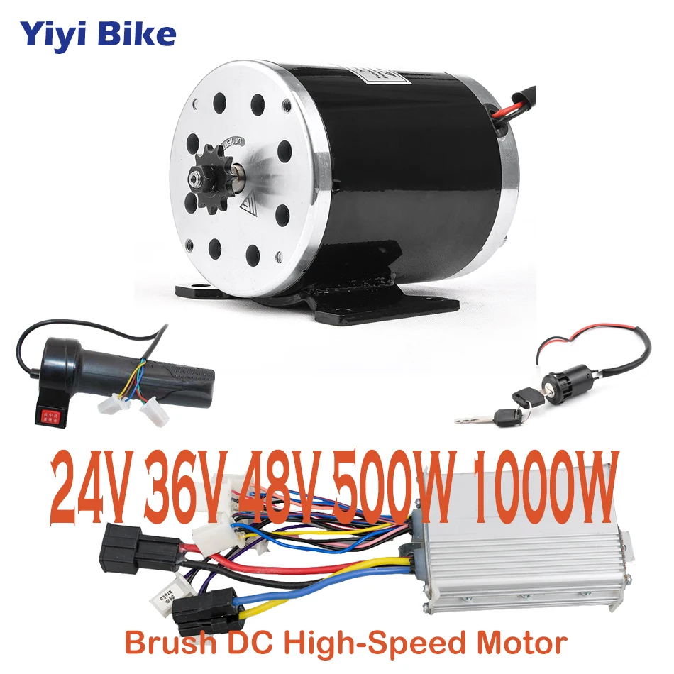 ^*Best Offers DC Brushed Motor Conversion Kit Electric Bike 24V- 48V 500W 1000W Motor Controller 3 speed Throttle bicicleta electrica plegable ^*Best Offers DC Brushed Motor Conversion Kit Electric Bike 24V- 48V 500W 1000W Motor Controller 3 speed Throttle bicicleta electrica plegable