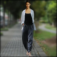 Новые летние товары, 15% хлопок 85% tencel оригинальные дизайнерские женские широкие брюки