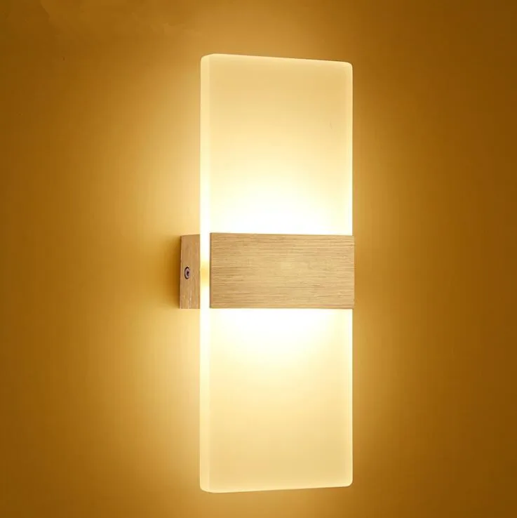 

Modern Simple LED Acrylic Living Room Bedroom Decorative Wall Lamp Free Shipping
