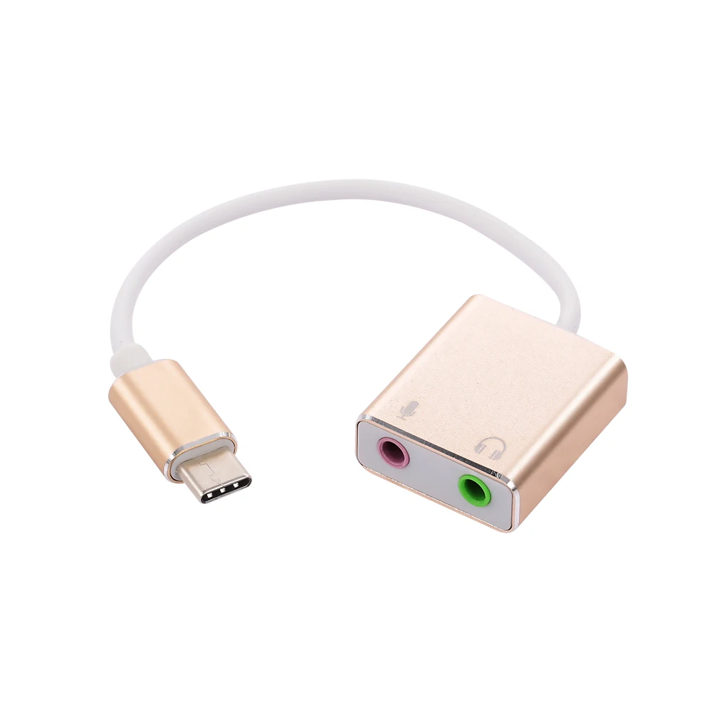 USB C Type внешняя звуковая карта Hi Fi Magic Voice 7 1 CH адаптер звуковой карты к разъему