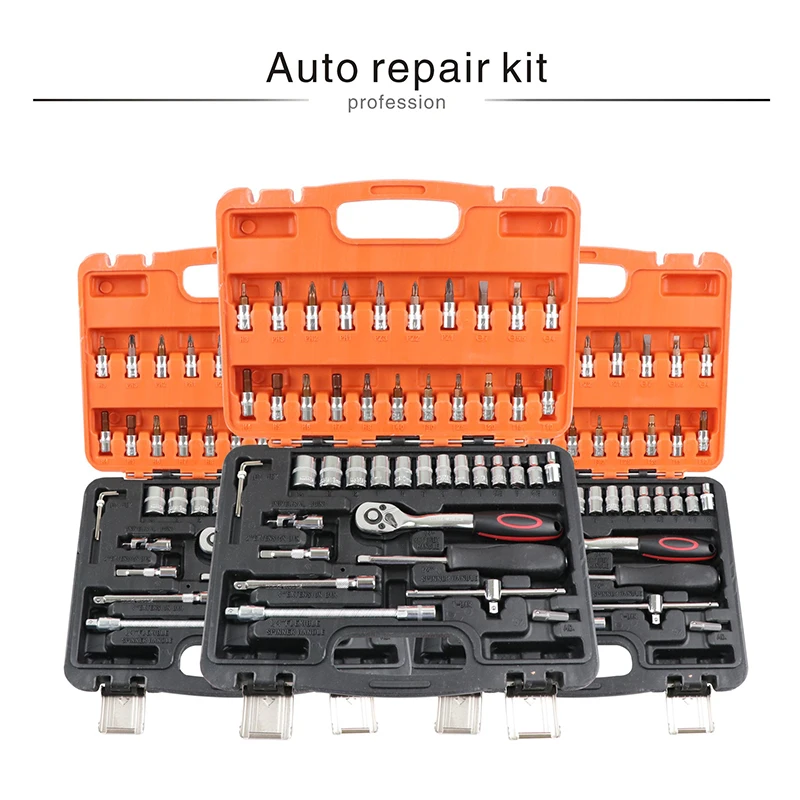 Набор инструментов для ремонта автомобиля механик инструменты коробка ручной набор гнездо профессиональный ключ с трещоткой автомобильные комплекты herramientas отвертки