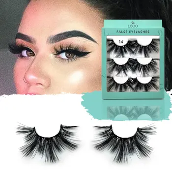 

long hair 25mm Lashes Eyelashes 3D Mink Lashes Makeup Handmade Full Strip Mink Eyelashes Soft Fluffy Eyelashes Full Volume lash