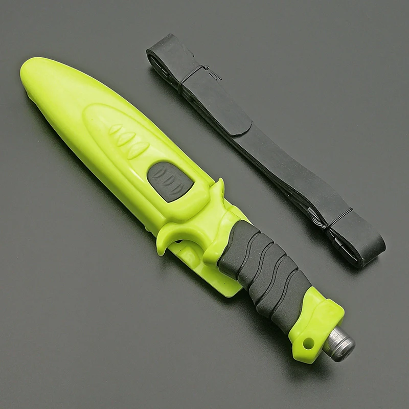 DuoC Deepsea Diving Fixed Blade Knife Survival Tactical 440 Steel Blade Rubber Handle Leggings Knife &ABS Sheath DuoC Deepsea Diving Fixed Blade Knife Survival Tactical 440 Steel Blade Rubber Handle Leggings Knife &ABS Sheath